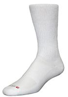 Drymax Diabetic Crew Socks, White, Small