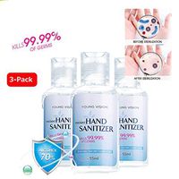 Instant Hand Sanitizer Gel, Timsic 3pcs 70% Alcohol Kill 99.9% of Germs 55ml Portable Travel No Rinse Foam Hand Soap