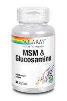 Solaray MSM and Glucosamine Capsules, 90 Count