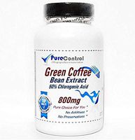 Green Coffee Bean Extract 800mg 50% Chlorogenic Acid - Pure 100% // 180 Capsules // Pure // by PureControl Supplements
