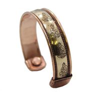Buddha Powerful Magnetic Copper Cuff Bracelet for Arthritis and Golf Sport Aches and Pains