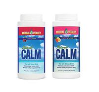 Natural Vitality Natural Calm Magnesium, Powder, Combo, Raspberry Lemon and Cherry Bottles of 16 Oz.