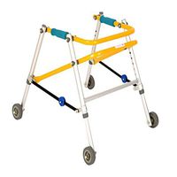 Walkers SXD Child-Specific Rehabilitation, Aluminum Alloy, Foldable with 4 Directional Casters for Postoperative Rehabilitation Exercises and Assisted Walking, Etc.