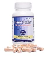Western Herbal and Nutrition | Hem-Relief 911 for Hemorrhoids | 100% Natural Advanced Formula | Fast Acting | Internal & External Support | 90 Capsules