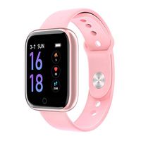RONSHIN Fashion T80 Smart Watch Women Men Sports Waterproof Bracelet Rose Gold Silicone Strap Smartwatch
