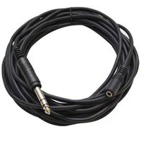 Seismic Audio - SA-iEFRM25 - 25' Headphone Extender Cable 1/4" TRS Male to 1/8" (3.5mm) Female