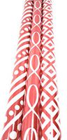 JGT Christmas Wrapping Paper Red and White Happy Holidays Seasons Greetings (3) 30 Sq Ft Rolls