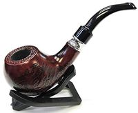 Eclipse Large 5.75" Etched Wooden Tobacco Herb Smoking Pipe Bowl Set, PIP8017