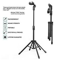 D&A Guitar Gear Starfish+ Active 5-Legged Locking Head Full Size Guitar Stand for Electrics/Acoustics with Necks up to 2-1/8" (SS-0102)