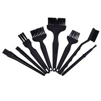 TraveT 8pcs/Set Cleaning Brush, Small Portable Plastic Handle Nylon Anti Static Brushes Cleaning Keyboard Brush Kit