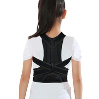 Posture Corrector for Kids and Teens Back Brace to Prevent Kyphosis, Slouching, and Humpback, Adjustable Back Posture Brace Under Clothes for Boys and Girls - Black