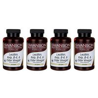 Swanson Lecithin Kelp B-6 & Cider Vinegar 240 Tabs (4 Pack)
