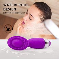Rechargeable Waterproof Massager, Cordless Thrusting Rotating Massager, with Medical Silicone Multi-Speed Treatment of The Body