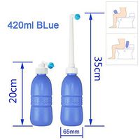 Portable Personal Cleaner Bidet Sprayer Travel Bidet Bottle Hand Held Tackle Washer Bottle EVA Hygiene Washing Adult Baby Personal Cleaning Washer Use (420ml/ A)