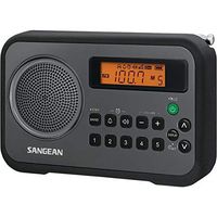 Sangean PR-D18BK Portable Digital Radio (Black/Grey)