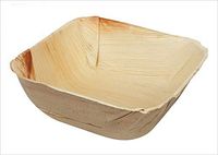 Bosnal - Palm Leaf Biodegradable Bowls, 5 inch, Square, 25 pcs, Compostable, Bamboo and Wood Style, Stackable, Restaurant Grade, Eco Friendly, Disposable