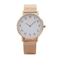 Fxbar, Milanese Mesh Band Bracelet Watches Cool Chronograph Mens Watches Analog Wrist Watch (Rose Gold)