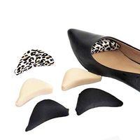 3 Pairs Soft Sponge Shoe Filler Foot Brace Pads Adjustable Big Shoe Filler Unisex Shoe Toe Plugs Prevent Foot Rushing Suitable for Sneakers High Heels