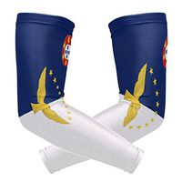 Azores Flag 1 Pair UV Protection Cooling Long Sports Arm Sleeve
