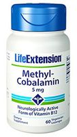 Life Extension Methylcobalamin Dissolve in Mouth Lozenges, 60 LOZ 5 mg(Pack of 3)