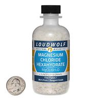 Magnesium Chloride Hexahydrate / 4 Ounce Bottle / 98+% Pure Reagent Grade/Fine Flakes/USA