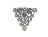 Inhale&Exhale Crystal Pipe Screens, 36pcs 0.5Inch Diameter Premium Stainless Steel Mental Screen Filters for Crystal Pipe Use (36)