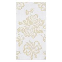 Hoffmaster 856520 Linen-Like Guest Towel, 1/6 Fold, 17" Length x 12" Width, Gold Prestige (Case of 500)