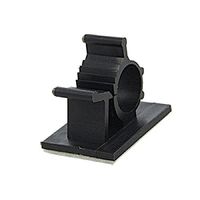 25 Pcs 3/8" Inch Self Adhesive Adjustable Wire Cable Ties Clamps Sticker Clips Color Black Brand New