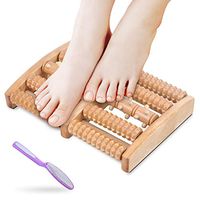 Foot Massager Roller, Large Dual Wooden Foot Roller, Pain Relief for Plantar Fasciitis, Heal Spur, Heal Foot Pain and Aches, The Original Shiatsu Acupressure Relaxation Massage Gift for Dad/Mom/Family
