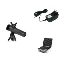 Celestron NexStar 130 SLT Computerized Telescope with 18778 AC Adapter (Black), Eyepiece and Filter Kit - 14 Piece Telescope Accessory Set