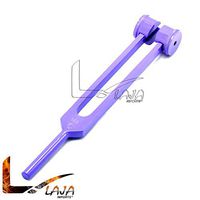 LAJA Imports Limited Edition - Purple Color - 128 Hz Medic-Grade Tuning Fork Instrument with Fixed Weights, Non-Magnetic Aluminum Alloy