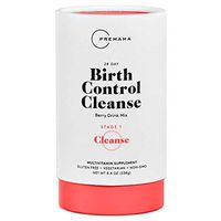 Premama Birth Control Cleanse Supplement | Womens Fertility Hormone Balance Vitamin Drink Mix | Support Regulate Restore Natural Cycle | Folate and Chasteberry | 28 Servings