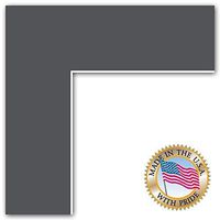 24x30 Cinder / Charcoal Custom Mat for Picture Frame with 20x26 opening size (Mat Only, Frame NOT Included)