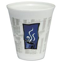 DCC12X16TWN - Uptown Thermo-glaze Hot/cold Cups, Foam, 12 Oz, Blue/black/gray