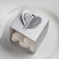 Tableclothsfactory Silver Box Wraps-100pc