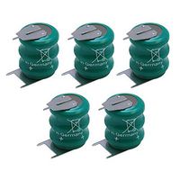 5x Varta 3/V80H 3 Pin 3.6V 80mAh NiMH Battery For circuit boards, memory safeguard, Backup Power, measuring equipment, memory backuup, real time clocks, mobile lights, lighting, industrial timepieces