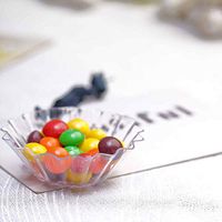 Efavormart 125 Pcs - Clear Mini Seashell Dessert 1.5oz Disposable Plastic Dessert Bowl For Wedding Banquet Event Party Decoration