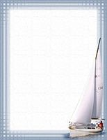 Sailboat Stationery Printer Paper 26 Sheets