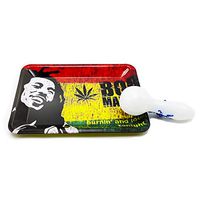 Metal Rolling Tray Durable Art Scroll Tray New Pattern w5(Two Products)