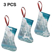 Christmas Stockings Beautiful Cartoon Blue Sky and White Clouds Little Girl Great Xmas Socks for Personalized Family Holiday