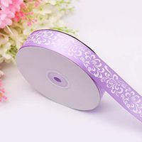 Purple Color 5Yards 2.5cm Polyester Ribbon DIY Bownot Gift Wrapping Party Christmas Ribbons Gift Package Decoration