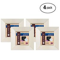 Squarete 12 Ounce Square Bone Soup Bowlsl Heavy Duty Elegant Disposable 12 oz Square Ivory Party Soup Bowls 10 Bowls Per Package Pack of 4