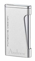 Personalized Porsche Design Alps Flat Torch Flame Lighter with Free Engraving (Silver)