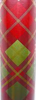 Holiday Plaid Gift Wrap,red/Green,125 Sq.ft.