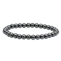 MILAKOO Hematite Bracelet Stretch Healing Therapy Stone Beaded Bracelet 6MM