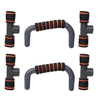 Push UP Support 2PCS, H Shape Orange Push UP Stands Home Training Push UP Rack Push UP Bars Indoor Push UP Sports Equipment