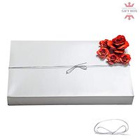 2 Pack White t Shirt Gift Wrapping Boxes with lid (Shirt Box)