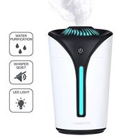 Voulttom Aromatherapy Essential Oil Diffuser, 170ml Whisper-Quiet Portable USB Ultrasonic Cool Mist Humidifier Auto Shut-Off and 7 Fascinating LED Night Lights for Baby Rooms Homes Offices Cars(Black)