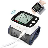 ZZYYZZ Wrist Blood Pressure Monitor,Automatic Digital Voice 3.7 inch LCD Digital Display USB Rechargeable Home Use with Portable Perfect for Elders