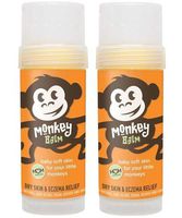 Monkey Balm All Natural Skin Care for Kids, Babies, and Adults | Helps Heal Eczema, Psoriasis, Dry and Cracked Skin, Bug Bites, Rashes, and Sunburns (2oz - 2 Sticks)